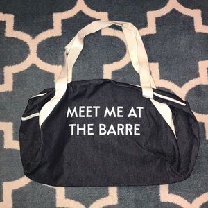 Meet Me At The Barre duffel
